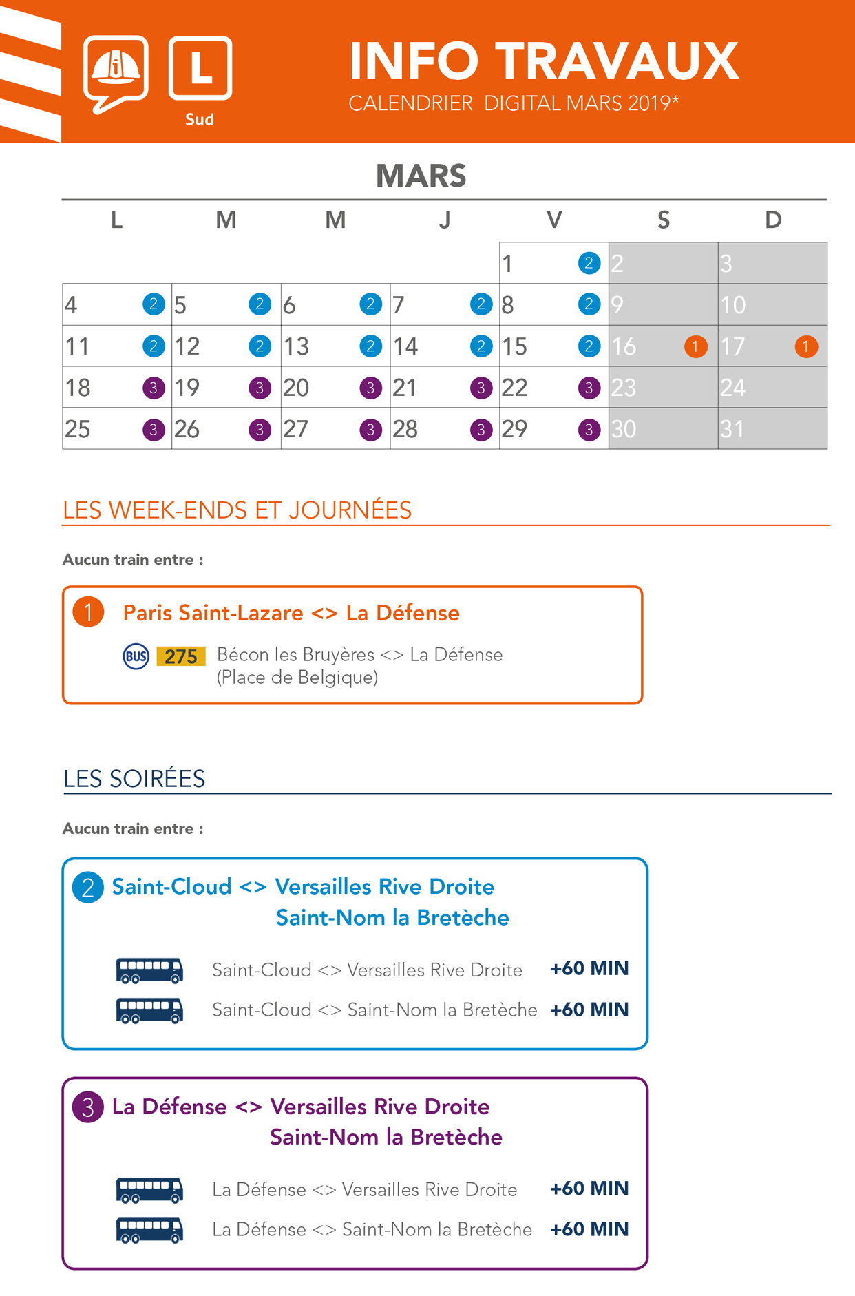 Horaires Ligne L Saint Nom La Breteche